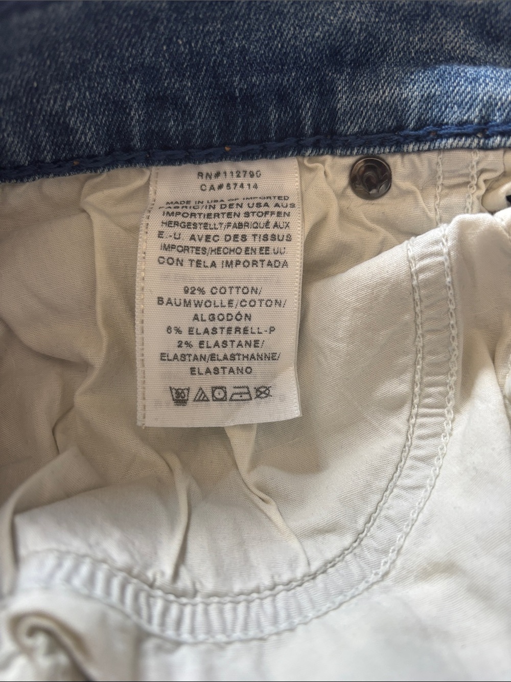 TRUE RELIGION BECCA Twisted Seam Light Blue Boot Cut Size 25 Jeans (L-133) - Picture 14 of 14